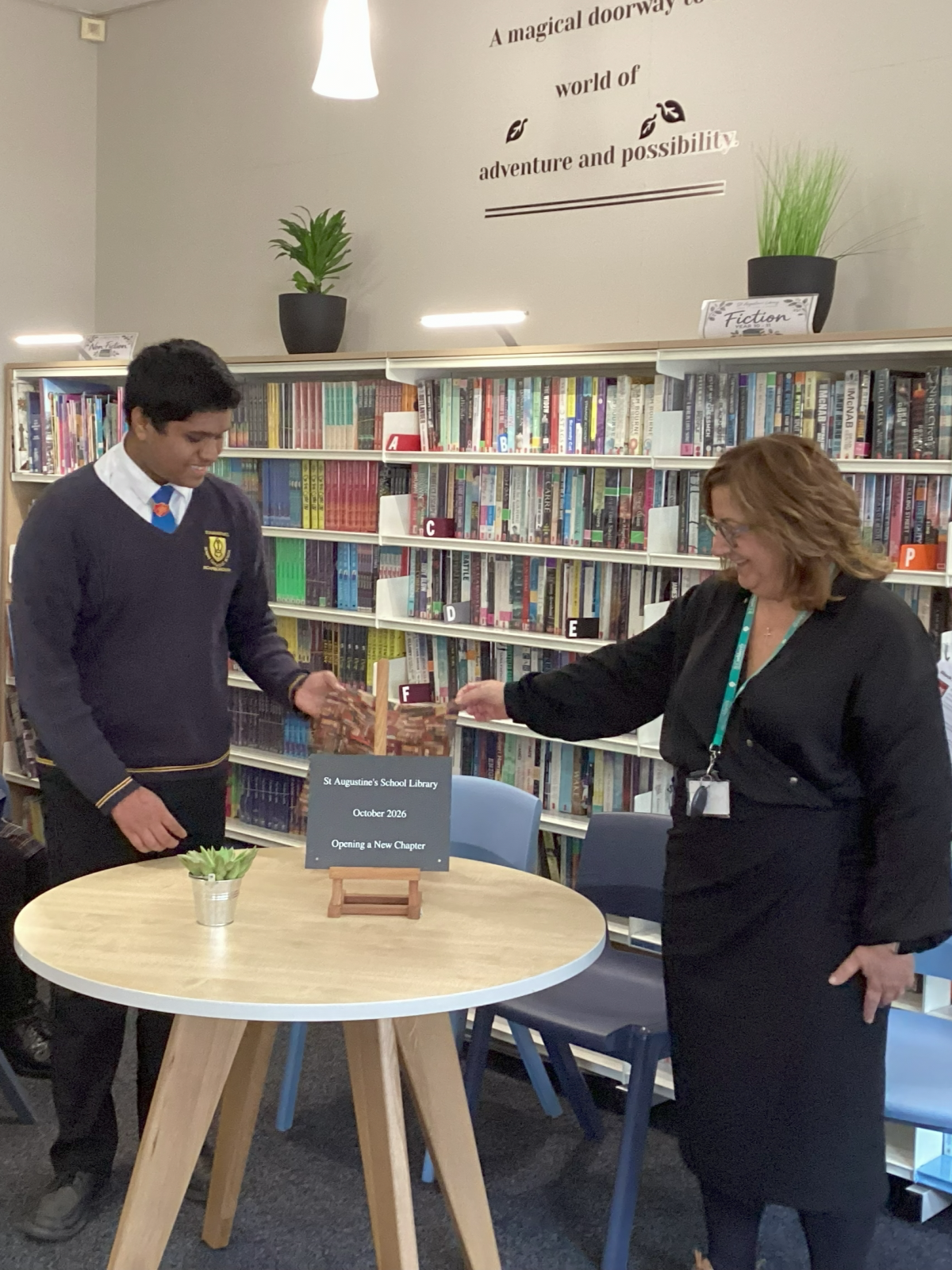St Augustine’s celebrates official re-opening of transformed school library